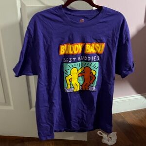 Hanes Purple Graphic Short Sleeve Tee